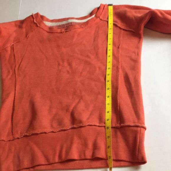 U.S. Apparel Raglan Raw Edge lightweight Sweatshirt Sz Medium - Picture 8 of 13